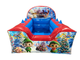 Christmas High Back Inflatable Ball Pool