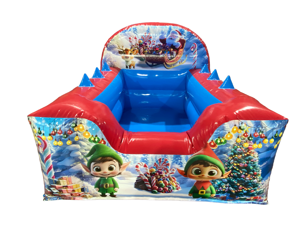 Christmas High Back Inflatable Ball Pool