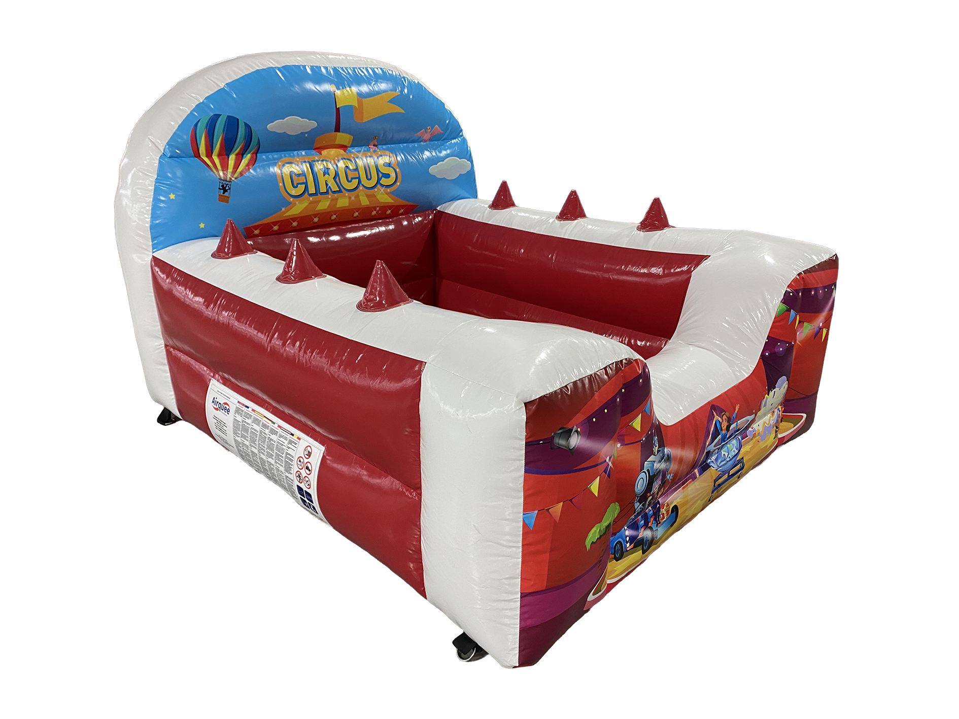 Circus High Back Inflatable Ball Pool