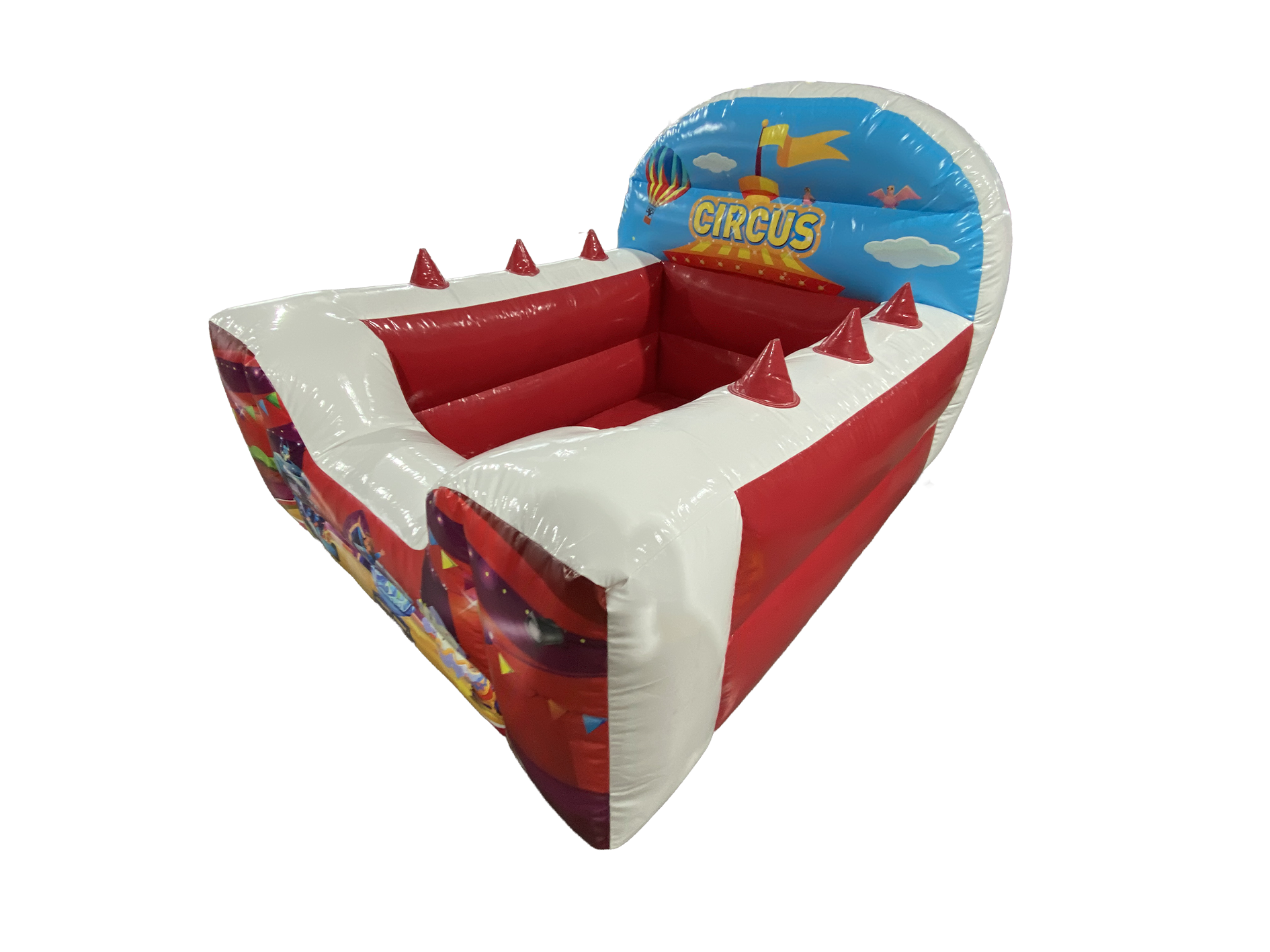 Circus High Back Inflatable Ball Pool