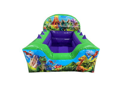 Piscina de Bolas Insuflável com Encosto Alto Bebé Dino