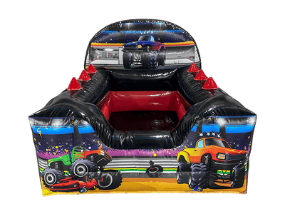 Monster Truck High Back Inflatable Ball Pool