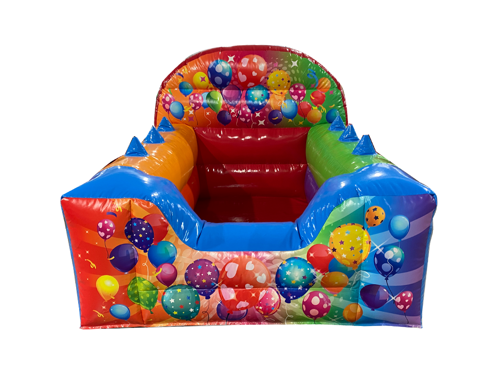 Multicoloured Party High Back Inflatable Ball Pool