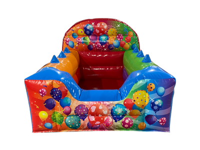 Multicoloured Party High Back Inflatable Ball Pool
