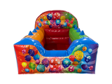 Multicoloured Party High Back Inflatable Ball Pool