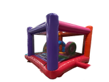 Gonfiabile midi con scivolo frontale festa multicolore