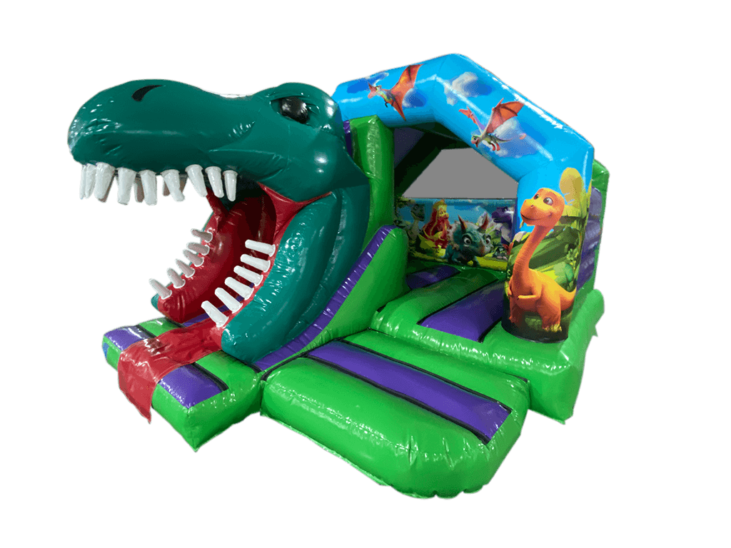 15x12ft 3D Dinosaur Front Slide Combi