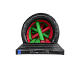 Spiro Run a 2 parti rosso, verde brillante e nero