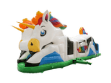 Parcours d'obstacles licorne en 2 parties