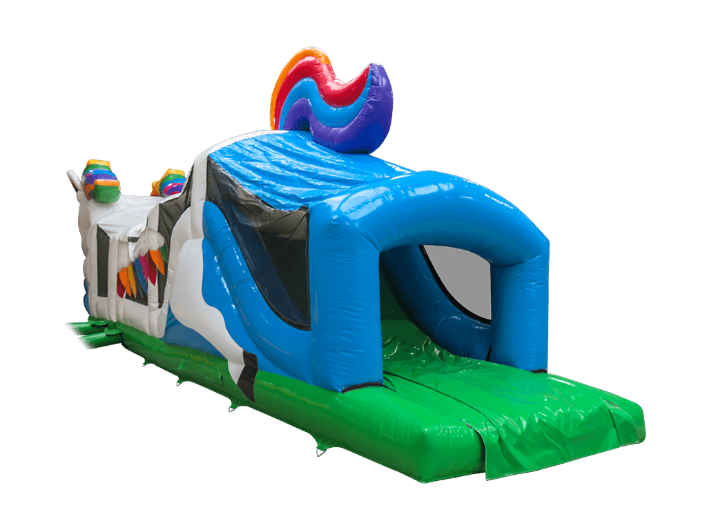 Parcours d'obstacles licorne en 2 parties