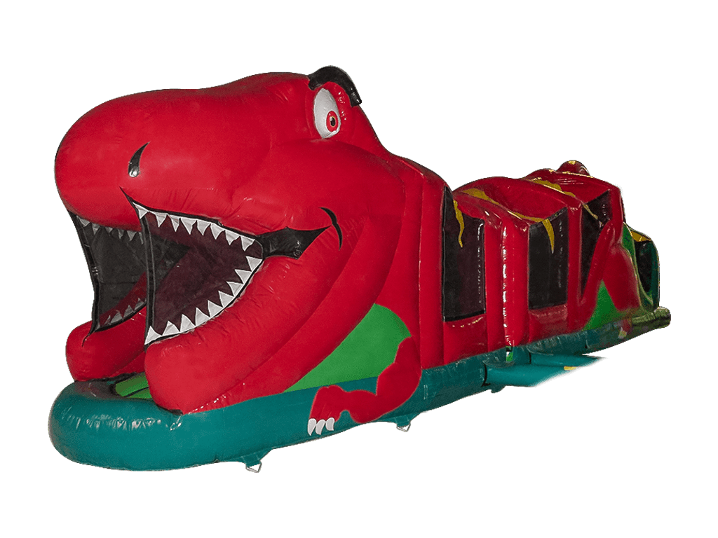 2 Delig Dino Obstakelparcours
