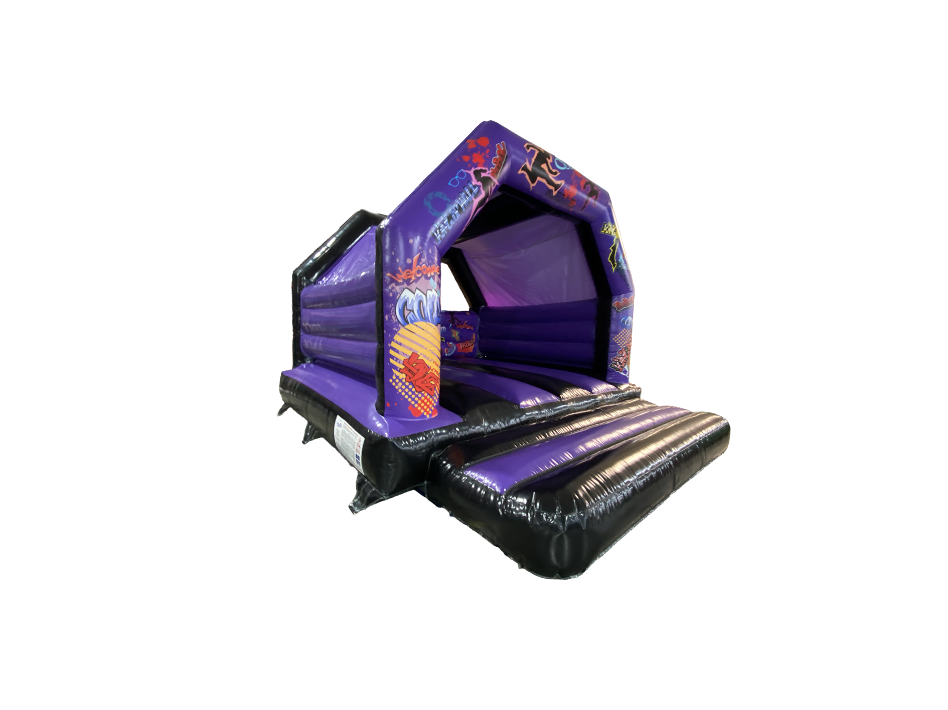 18x15ft Black &amp; Purple Graffiti A Frame