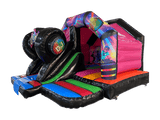 Combi toboggan avant disco multicolore 3D 5x4m - Prêt pour disco