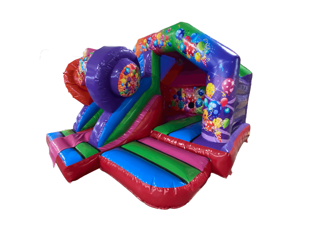 5x4m 3D Mehrfarbige Party Front Rutsche Kombi - Disco Bereit