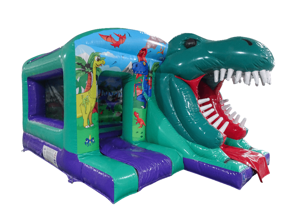 3D Dinosaurier Boxsprung & Rutsche