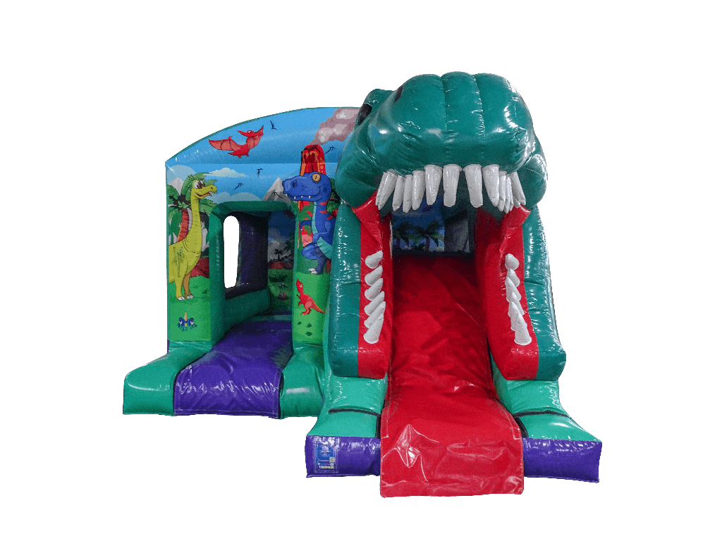3D Dinosaurier Boxsprung & Rutsche