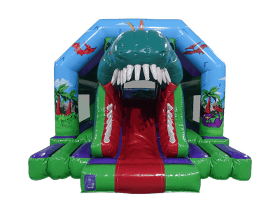 20x13ft 3D Dinosaur Front Slide Combi - Disco Ready