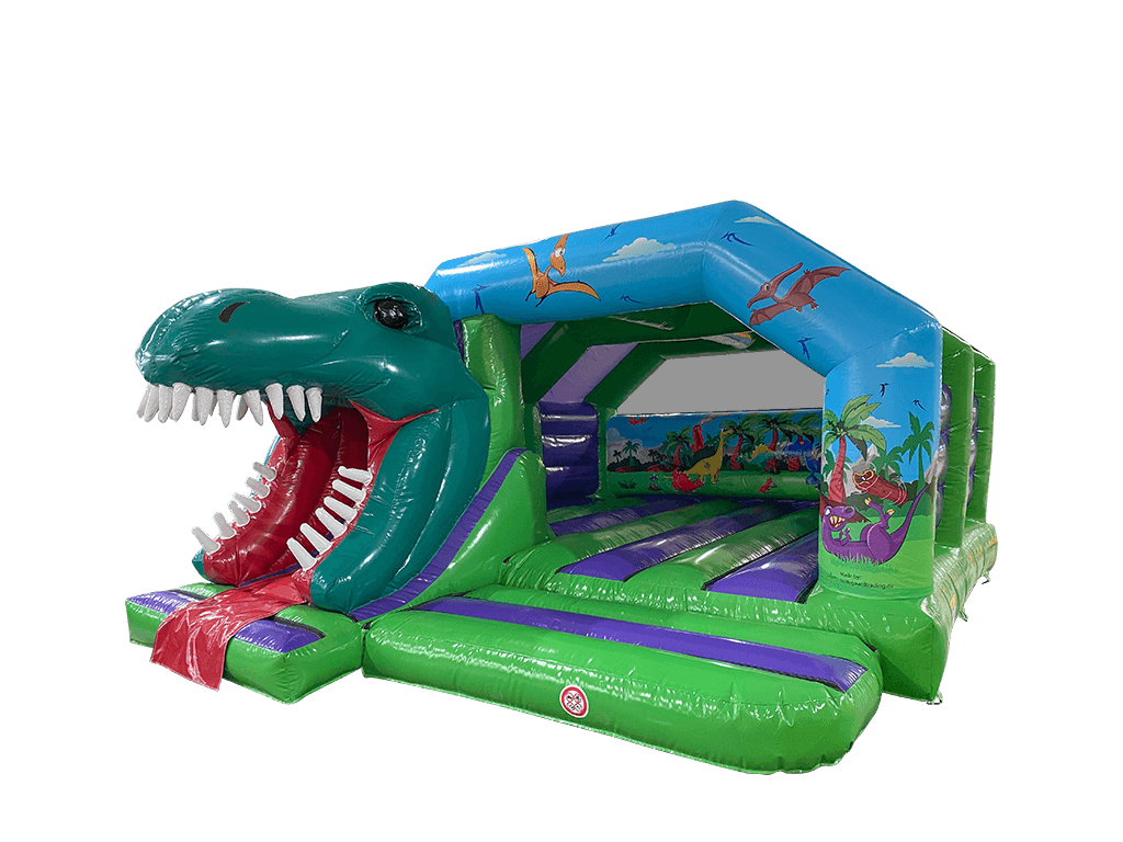 6x5m 3D Einzelkopf Dinosaurier Vorderer Rutschen-Kombi