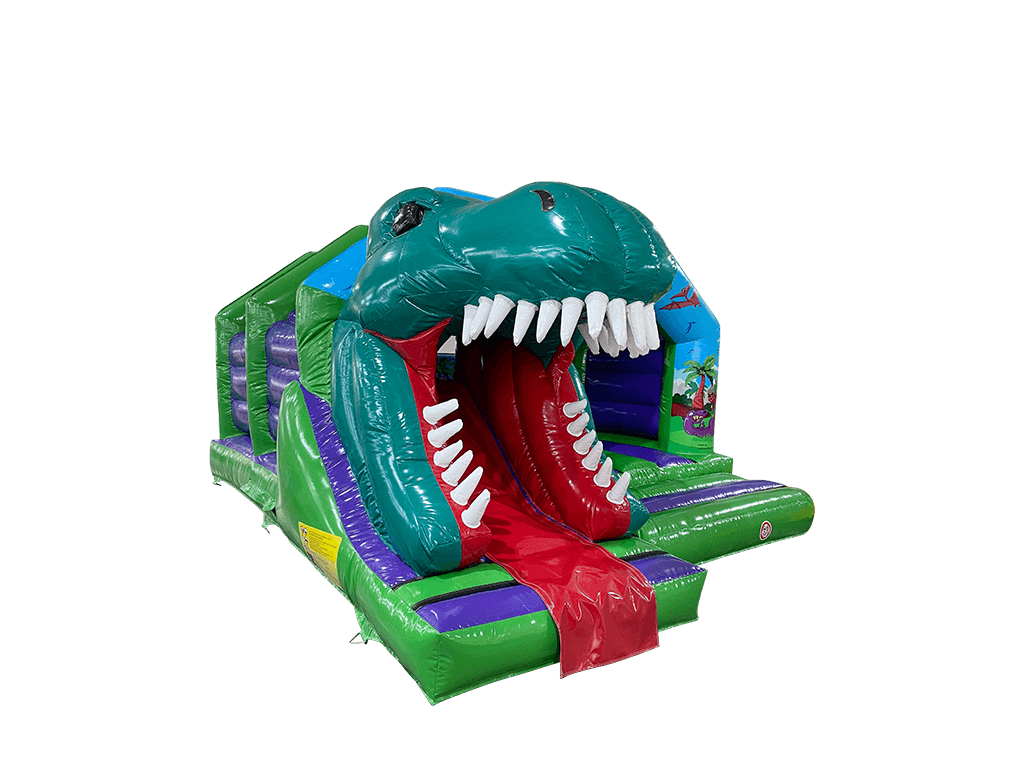 6x5m 3D Einzelkopf Dinosaurier Vorderer Rutschen-Kombi