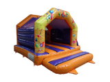 Combi Toboggan Latéral Fête Orange et Violet 4,6x5,5m