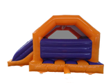 Combi Toboggan Latéral Fête Orange et Violet 4,6x5,5m