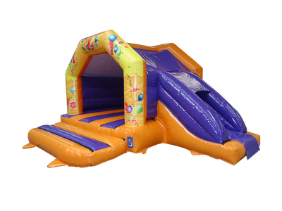15x18ft Orange & Purple Party Side Slide Combi