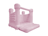 5x4m Pastellrosa H-Rahmen - Runde Türme