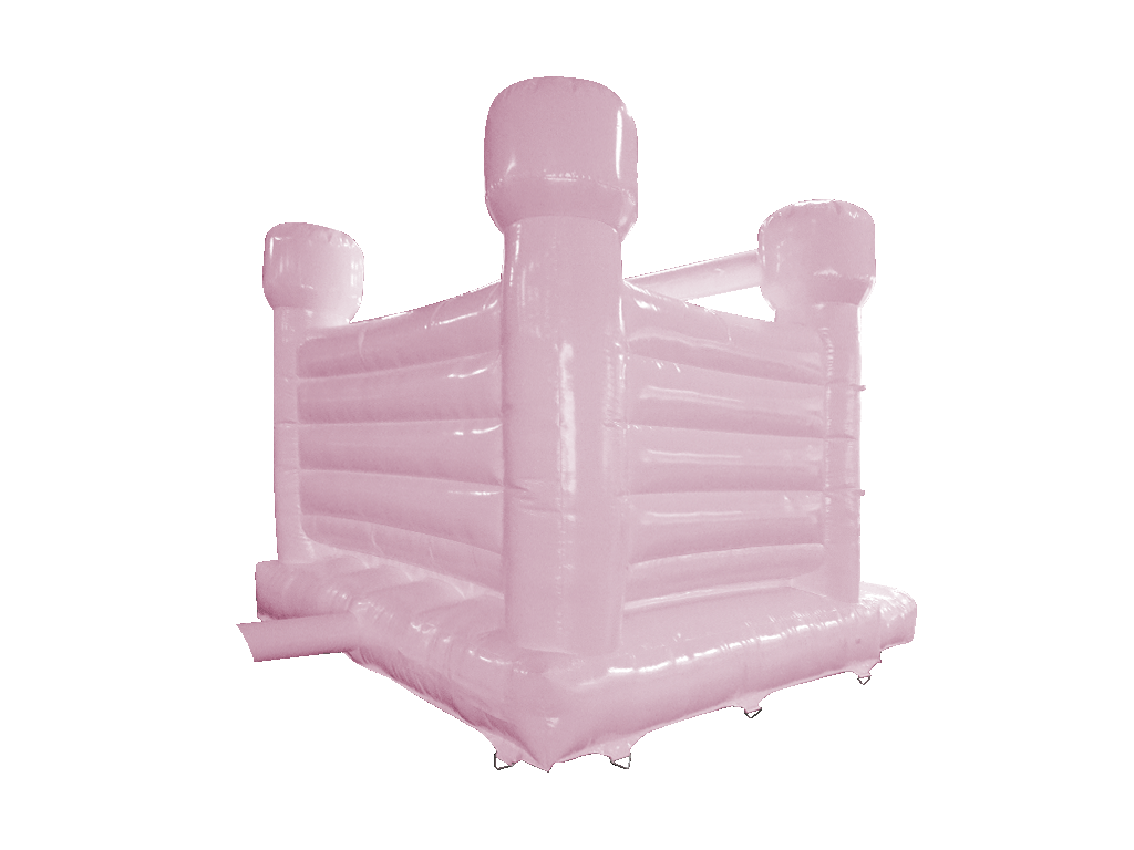 5x4m Pastellrosa H-Rahmen - Runde Türme