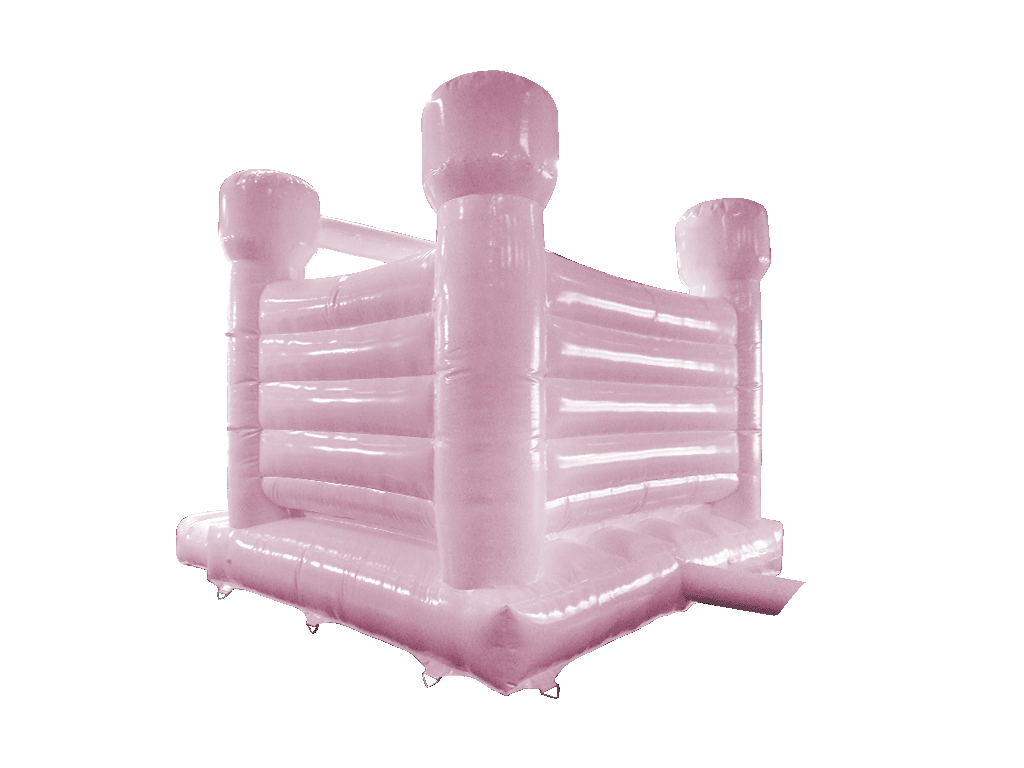 5x4m Pastellrosa H-Rahmen - Runde Türme