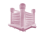 5x4m Pastellrosa H-Rahmen - Runde Türme