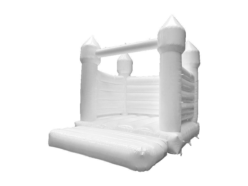 5x4m Fehér H Keret - Hegyes Tornyokkal