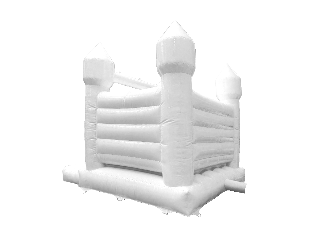 5x4m Fehér H Keret - Hegyes Tornyokkal