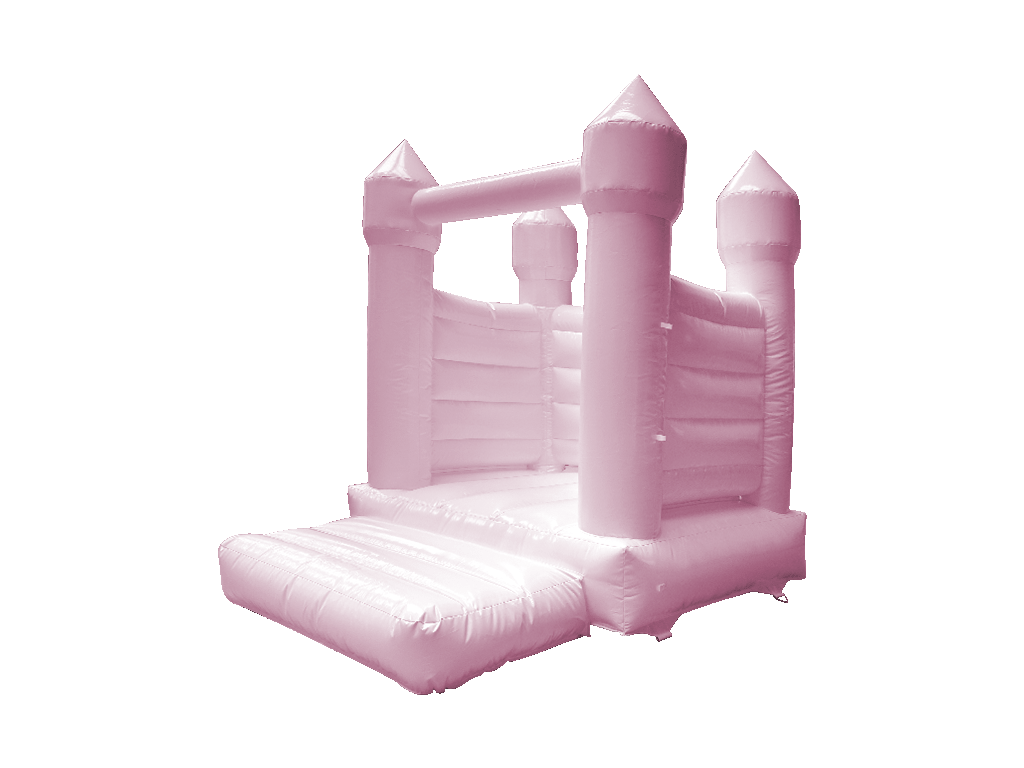 3.5x2.5m Pastel Pink H Frame with Pointy Turrets