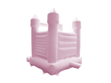 3.5x2.5m Pastel Pink H Frame with Pointy Turrets