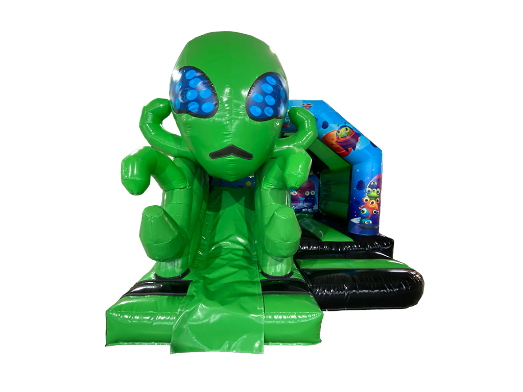 5x4m 3D Black & Green Alien Front Slide Combi
