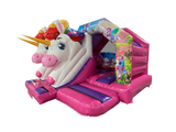 15x12ft 3D Twin Head Unicorn Front Slide Combi