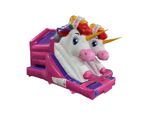15x12ft 3D Twin Head Unicorn Front Slide Combi