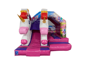 15x12ft 3D Twin Head Unicorn Front Slide Combi