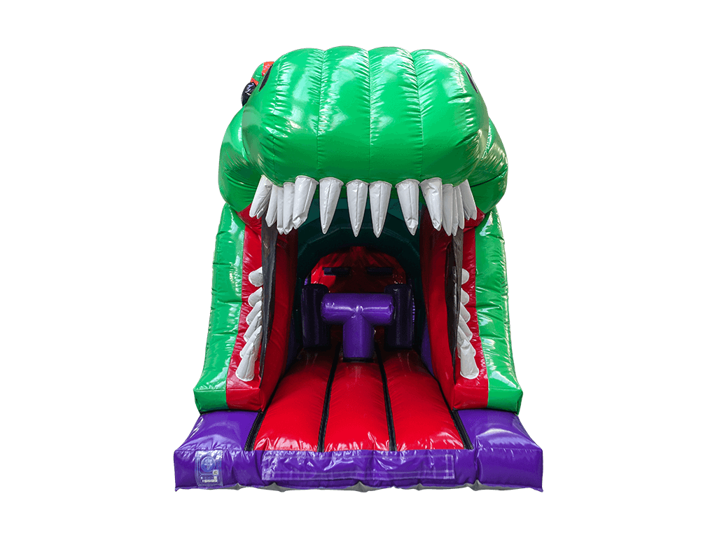 Curso de obstáculos 3D de dinosaurio de 1 parte