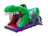 Curso de obstáculos 3D de dinosaurio de 1 parte