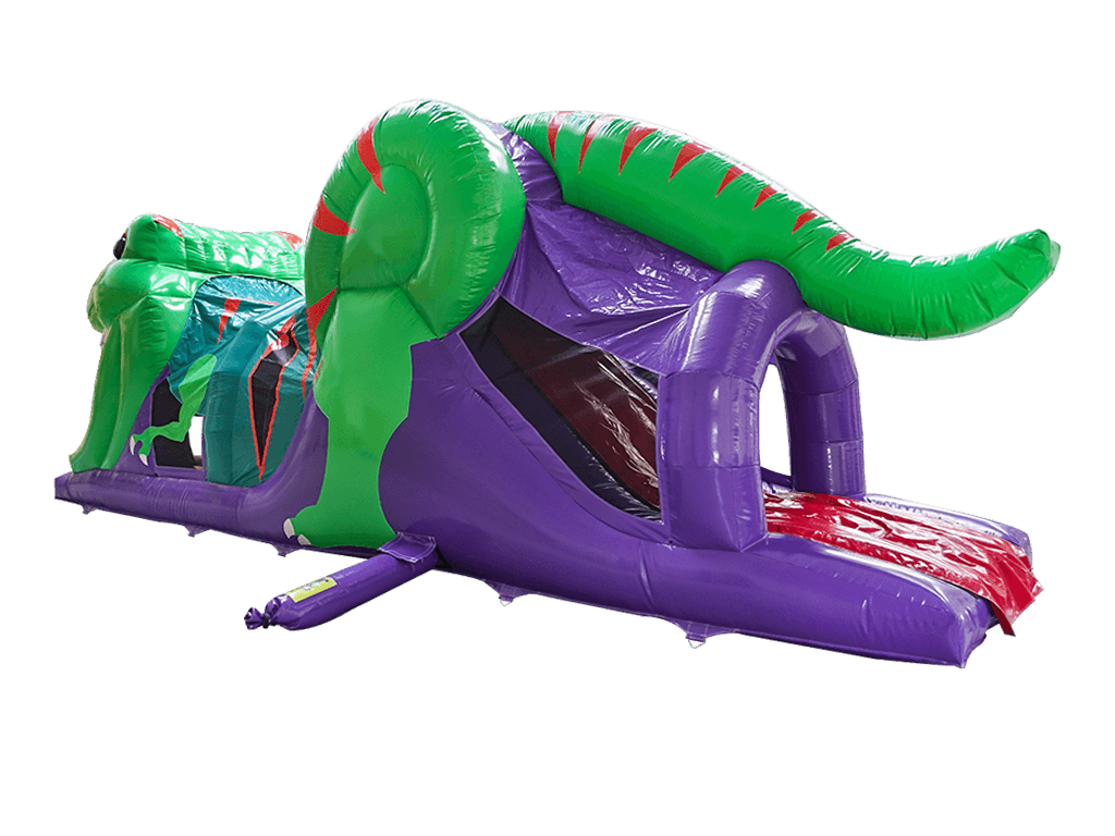 Curso de obstáculos 3D de dinosaurio de 1 parte