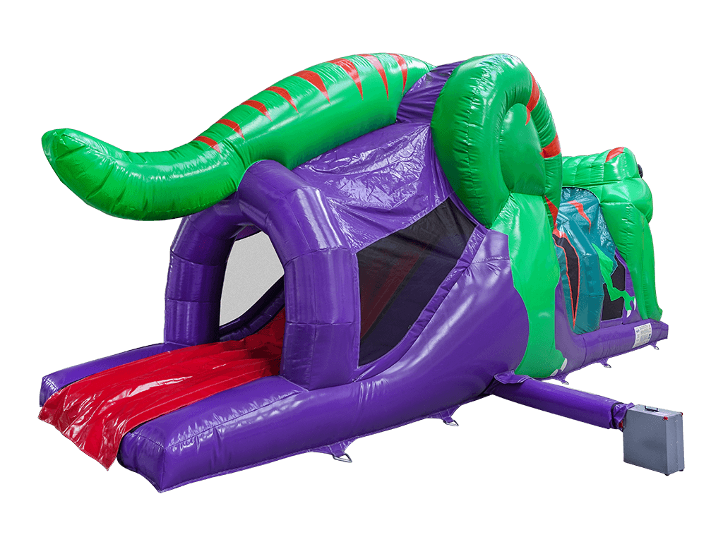 Curso de obstáculos 3D de dinosaurio de 1 parte