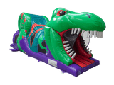 Curso de obstáculos 3D de dinosaurio de 1 parte