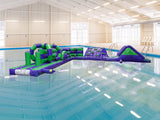 Piscine gonflable Curvigig verte et violette 9,4 m