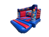 4x4m Blauwe & Rode Feest Lage Muur H Frame