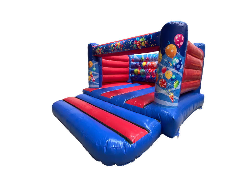 4x4m Blauwe & Rode Feest Lage Muur H Frame