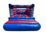 4x4m Blauwe & Rode Feest Lage Muur H Frame