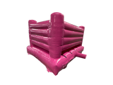 Cornice a H da Festa con Muro Basso Rosa 4x4m