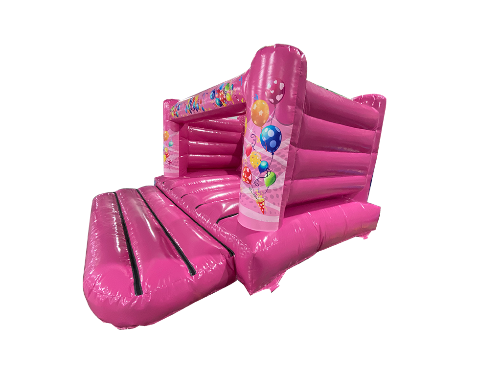 Cornice a H da Festa con Muro Basso Rosa 4x4m