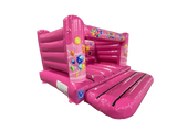 Cornice a H da Festa con Muro Basso Rosa 4x4m